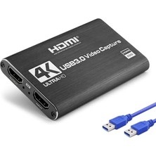 Renas Store Hdmı Vıdeo Capture Usb3.0 4K Ultra Hd Siyah HDX1358