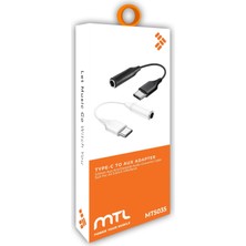 Mtl Type-C To 3.5mm Aux Kulaklık Adaptörü - Tak Çalıştır Ses Dönüştürücü