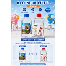 Ziventa 1 Adet Bubble Gun|köpük Oyuncağı|baloncuk|ışıklı ve Karakter Figürlü| Likit / Baloncuk Sıvısı- Suyu 500 ml