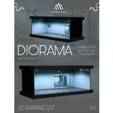 Moreart MO960123 1:64 Light Version S2 LED Işıklı Otopark Dioraması Model Araç Sergileme Garajı