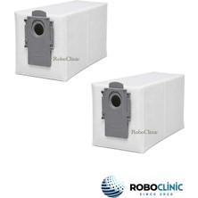 Roboclinic Roborock Qrevo Curv 2 Pro Robot Süpürge Uyumlu Yedek Parça Toz Torbası 2 Adet