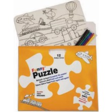 Renas Store Funny Mat Puzzle - Taşıtlar 30X40CM