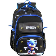 zufigo Sonic Ilkokul Sırt Çantası + Beslenme Çantası + Kalem Kutusu