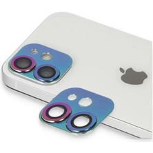 Renas Store Newface Apple Iphone 11 Pers Alüminyum Kamera Lens - Rainbow