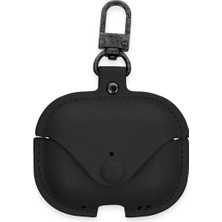 Renas Store Newface Apple Airpods Pro 2 (2.nesil) Çanta Deri Kılıf - Siyah