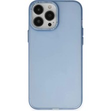 Renas Store Apple iPhone 14 Pro Max Kılıf Modos Metal Kapak - Mavi