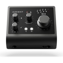 Nacario Audient Ses Arabirimi Id4 Mkıı, Class A Konsol Mikrofon Ön Amplifikatör (Yüksek Hızlı Usb-C, Monitör Karışımı ve Monitör Panning Fonksiyonu, 2 Kulaklık Çıkışı, Mac/pc/ios Uyumlu), Siyah, Id Mkıı