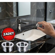 Karapolat Yapı 2 Adet Krom Lavabo Yüzüğü Su Taşma Yüzüğü