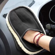 Renas Store Mikrofiber Yün Araba Yıkama Eldiveni - Çizmez ve Yüksek Emici