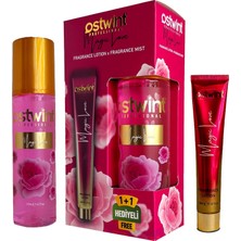 Nacario Ostwint Fragrance Mist Magic Love Vücut Spreyi 200ML & Vücut Kremi 50ML Set - Ferahlatıcı Romantik Esinti ve Çiçeksi Parfüm Kokusu