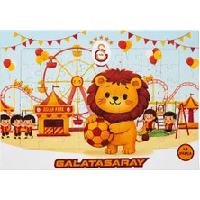 Galatasaray Lisanslı 48 Parça Puzzle - Aslan Park Illüstrasyonlu Çocuk Yapboz