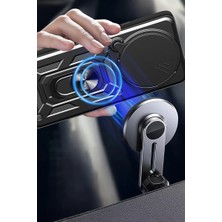 Renas Store Newface Xiaomi Redmi Note 14 Pro Plus Kılıf Pars Lens Yüzüklü Silikon - Yeşil
