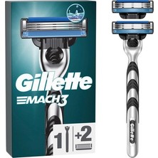 MarkEntegra Gillette Mach3 Tıraş Makinesi + 2 Yedek Tıraş