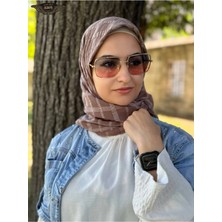 ALDAIYR Jakarlı Pamuk Caz Eşarp 120X120 Pamuk Ikinci Desen