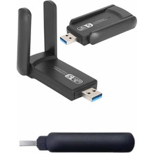 Renas Store Wifi Alıcı Dual Band USB 3.0 Adaptör Kablosuz Windows 7/8/10/11