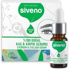 Hepta Collection Siveno %100 Doğal Kaş ve Kirpik Serumu Bitkisel Yoğunlaştırıcı Canlandırıcı Yoğun Bakım Yağı Vegan 1