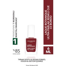Yves Rocher Laque Botanique Ultra Parlak Renkli Vegan Oje - 33 Bordo Tırnak Dostu & Vegan