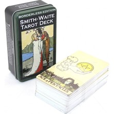 Renas Store Smıth-Waıte Metal Kutulu Tarot Kartı ALK2814