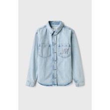 NaraMaxx Taş Baskılı Denim Ceket