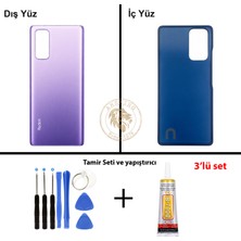 Arsking Xiaomi Redmi Note 10 Pro Nebula Moru Arka Pil Kapağı Batarya Kapağı + Yapıştırıcı ve Vida Seti