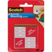 3m 108  Scotch Çift Tarafli Yapisip Çikabilen Köpük Kareler  16 Adet 25MMX25MM