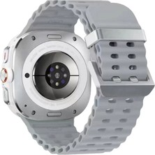 Renas Store Newface Watch 7 Ultra KR417 Rug Silikon Kordon - Gri
