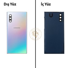 Arsking Samsung Note 10 Plus Aura Işıltısı Arka Pil Kapağı Batarya Kapağı Lazer Kesim Back Cover