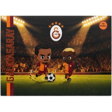 Galatasaray Lisanslı 48 Parça Puzzle - Sané ve Osimhen Illüstrasyonlu Çocuk Yapboz