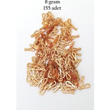 Ematcrt Oya Abiye Bileklik Kolye Pleksi Metalik Plastik Pul Altın Renk 8 Gram 155 Adet - BNC482