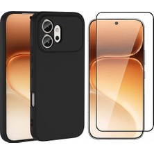 Vendas Honor 600 5g Kılıf Zore Yumuşak Dokulu Mara Lansman Kapak + Cam Ekran Koruyucu