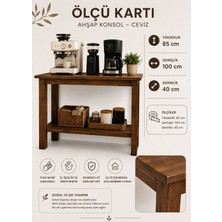 Masif Ahşap Kahve Köşesi Standı