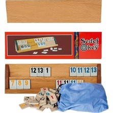 Renas Store Eser Yetişkin Orta Boy Sedef Ağaç Okey Takımı