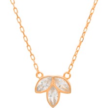 Eva Pırlanta Lotus Mira Kolye 719039 Rose