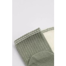 Renas Store Üreticiniz Çemberli Basic Penye Kaymaz Soket Çorap 2li 10146 Nil