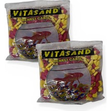 Vitasand Akvaryum Çakıl Taşı Sarı Kırmızı 350GRAMX2 Paket