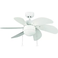 Vanti 60W E27 6 Kanatlı Avizeli Beyaz Ahşap Tavan Vantilatörü KCF281 1 Kendal Vanti 60W E27 6 Kanatlı Avizeli Beyaz Ahşap Tavan Vantilatörü KCF281