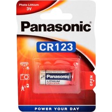 Panasonic CR123AL/1B 3 Volt Lityum Tekli Fotoğraf Makinesi Pili Uzun Ömürlü Güvenilir Enerji
