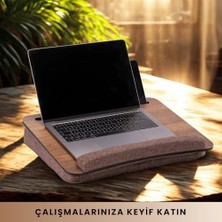 Bg Store -LS013 Minderli Laptop Sehpası (Ceviz)