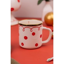 Bg Store Merry Dots Yılbaşı Temalı Emaye Kupa