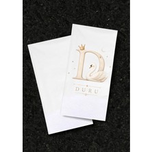 Nehay Shop Doğum Günü Isme Özel Sunum Peçetesi 30*33 cm Garson Katlamalı / 1 Paket 20 Adettir