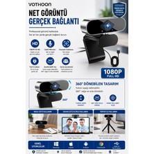 Renas Store Webcam Orjınal 1080P Hd Konferans Kamera Dahili Mikrofon Görüntülü Sohbet Yayın Kamerası Hd Video AE-104