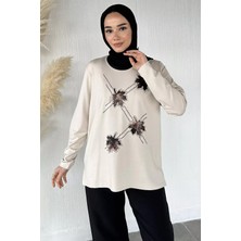 Julude Taşlı Tesettür Anne Penye Bluz P-00021462