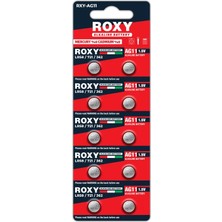 Renas Store AG11 LR58/LR721/362 21 Mah Alkalin Düğme Pil 10 Lu Paket