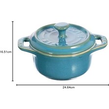Bg Store , Mini Cocotte Set, 4'lü, Yuvarlak, Ceramic By
