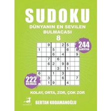 Renas Store Sudoku - Dünyanın En  Bulmacası 8 - Kolay Orta Zor Çok Zor