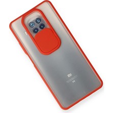 Kap Kaç Mi 10T Lite Kılıf Palm Buzlu Kamera Sürgülü Silikon - Kırmızı