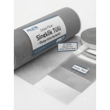 Novabis 75 x 160 Pratik Kendin Yap Glass Fiber Sineklik Tülü + 1 cm x 10 Metre Beyaz Köpük Bant Hediye - Ölçüye Göre Kesilebilir Set