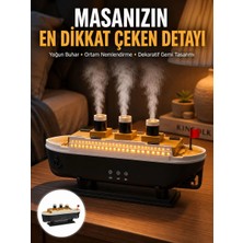 Renas Store 7 Renk Ortam Işıklı Dekoratif Gemi Tasarım Hava Nemlendirici Difüzör Yeni Nesil