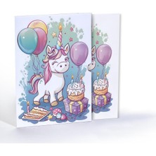 Bg Store Unicornun Tatlı Dünyası, A4 Poster (GGK-PG031)
