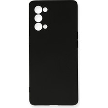 Küçük Hazine Oppo Reno 5 Kılıf Nano Içi Kadife Silikon - Siyah